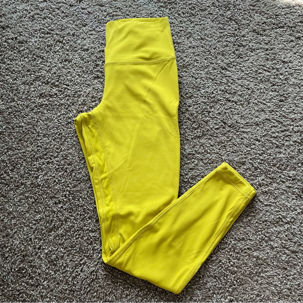 Women's Lululemon Align Nulu High-Rise Pant 28" size 8 in Soleil